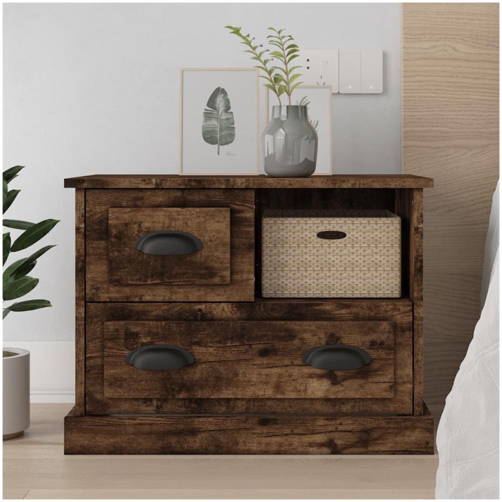 Comodino Rovere Fumo 60x39x45 Cm - Foto 1