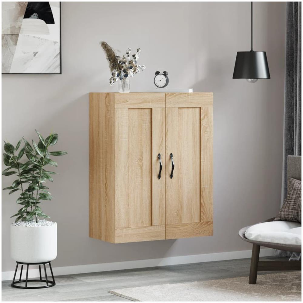 Mobile A Parete Rovere Sonoma 69,5x34x90 Cm Legno Multistrato - Foto 3