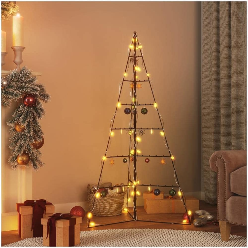 Albero Di Natale Decorativo In Metallo Nero 140 Cm - Foto 1