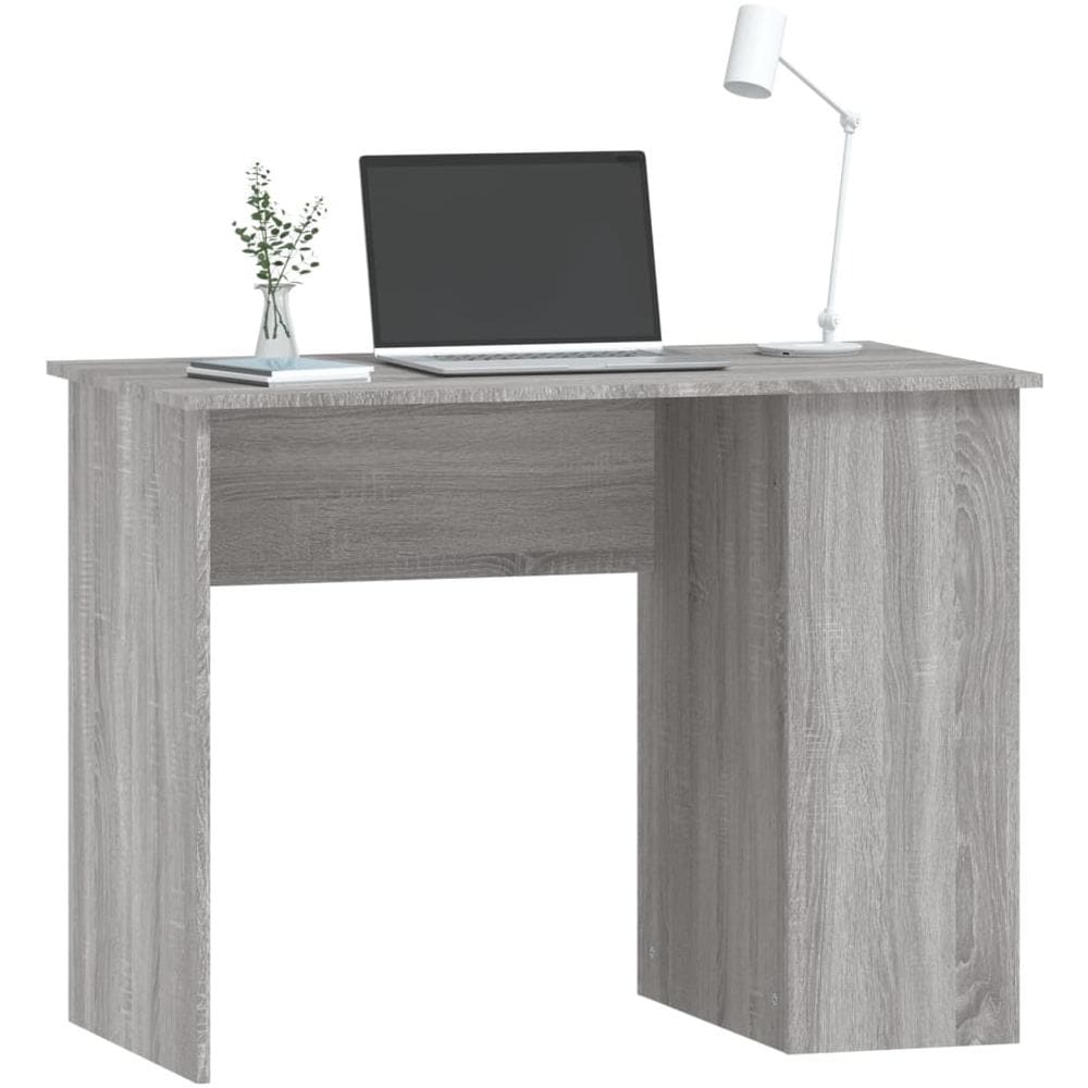 Scrivania Grigio Sonoma 100x55x75 Cm In Legno Multistrato - Foto 3