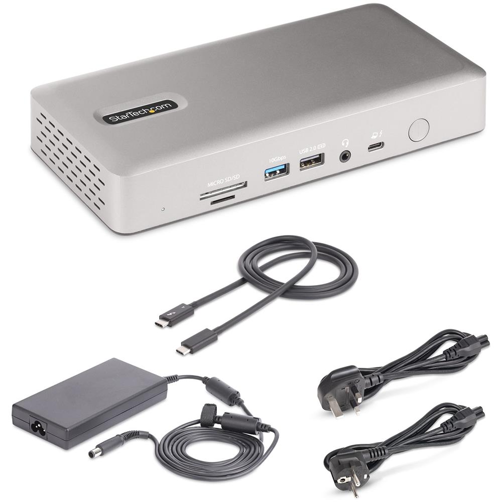 Docking Station Thunderbolt 4 multi monitor, dock TB4 per monitor quadrupli /tripli /doppi - 2x HDMI / 2x DisplayPort, Hub 7x USB, 2,5Gb Ethernet, 98W PD - Foto 8