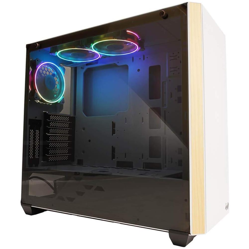 Case 216 Middi Tower E-ATX, ATX, Micro-ATX, Mini-ITX 2 Porte USB 3.0 Colore Bianco (Finestrato) - Foto 2