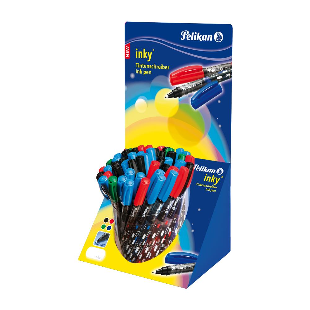 Inky Penna in gel con cappuccio Nero, Blu, Verde, Rosso 50 pz - Foto 1