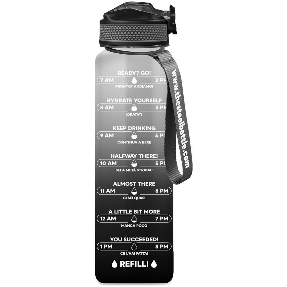 MWB1L2BW borraccia Uso quotidiano 1000 ml Tritan Nero, Bianco - Foto 1