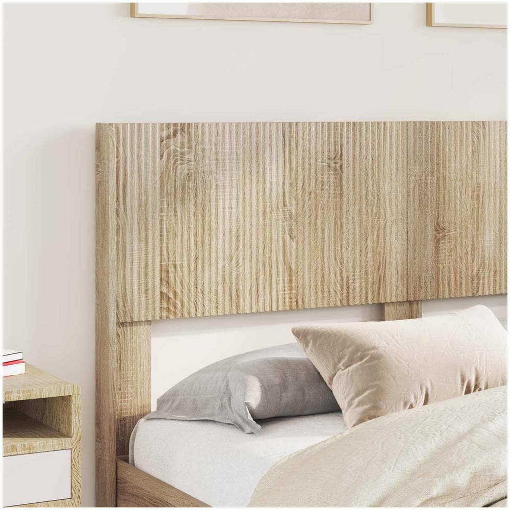 Struttura del letto con stoccaggio e testata Rovere Sonoma - Foto 2