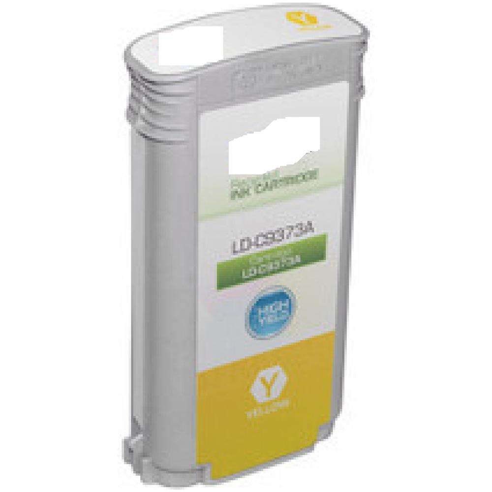 Cartuccia Compatibile Per Hp 72 C9373a Gialla Per Hp Designjet T1100,t1200,t1300,t2300 72 130ml Dye - Foto 1