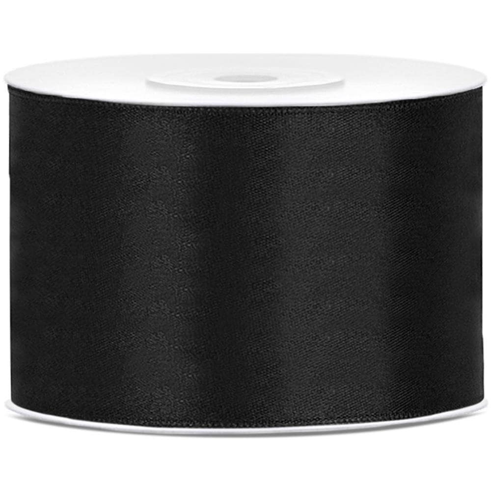 Nastro Satinato Nero Taglia Unica - Foto 1