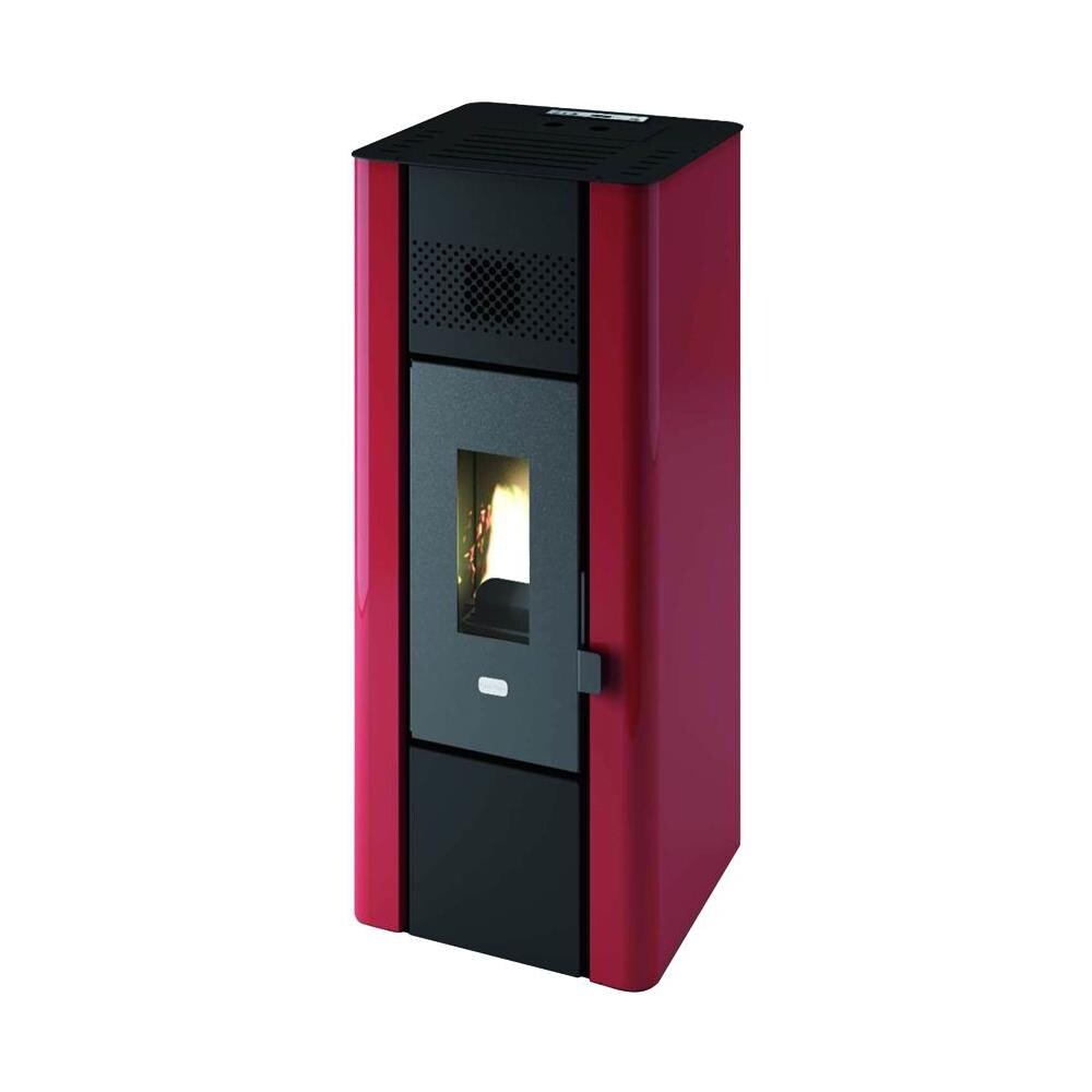 Stufe Punto Fuoco Pellet Minni 6,3kw (br) Rosso - Foto 1