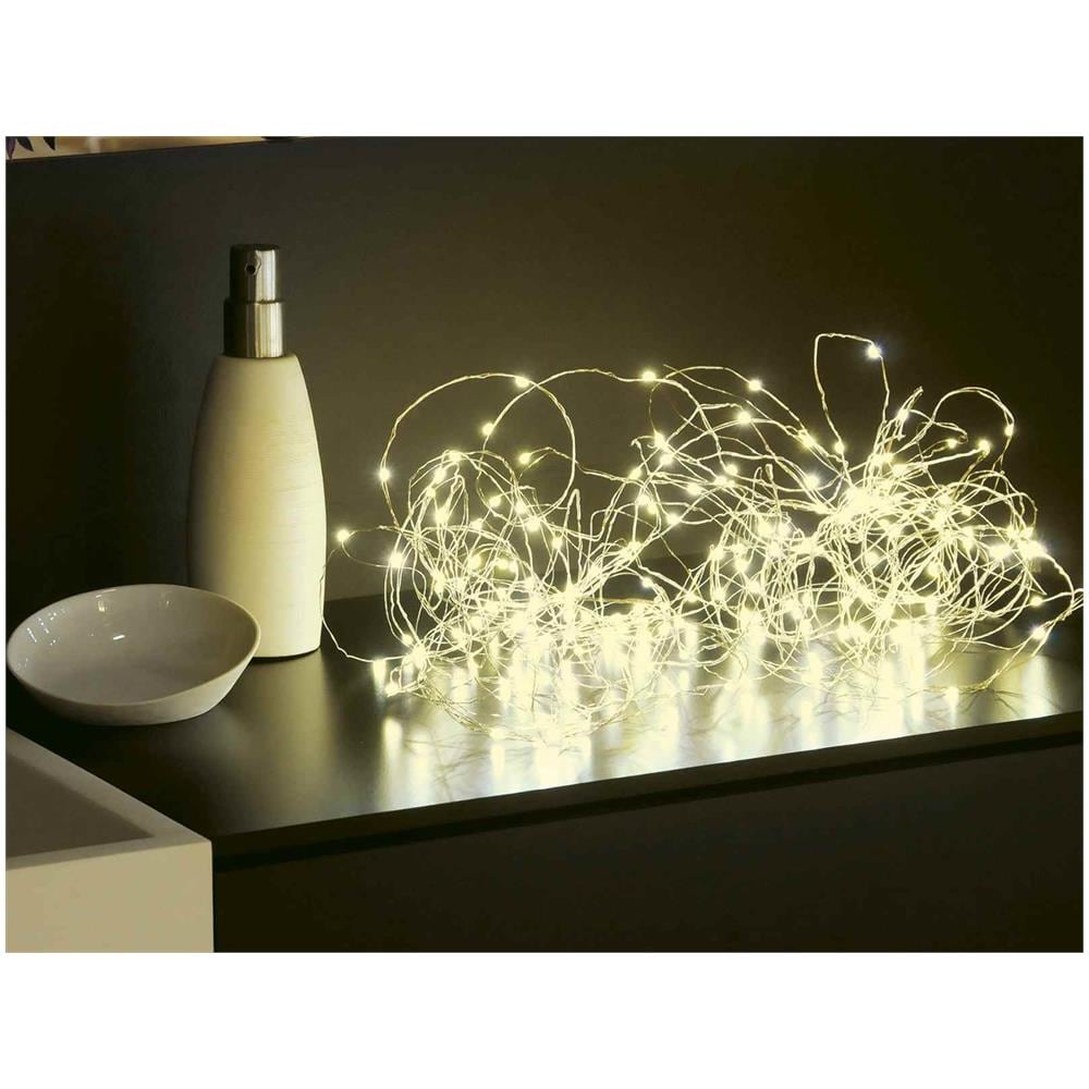 Luci Natalizie Per Interni Con Cavo In Metallo E 180 Mini Led - Foto 2