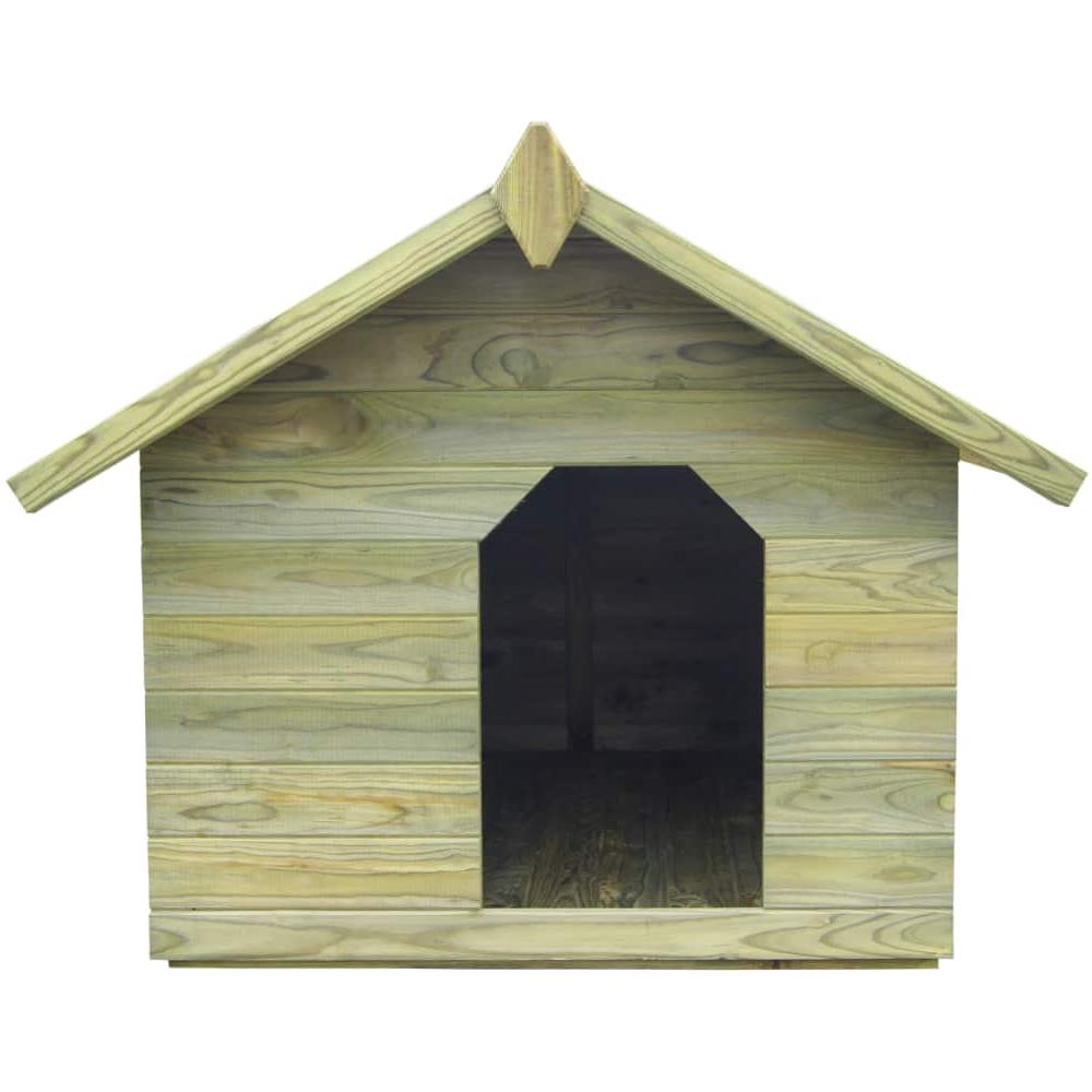 Cuccia Per Cane Da Esterno Tetto Apribile Legno Impregnato Fsc - Foto 2