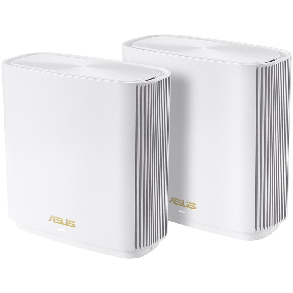 Router Wireless ZenWiFi AX XT8 Tri-Band Mesh WiFi 6 System Copertura fino a 410 mq 6.6Gbps 2 Pezzi Colore Bianco - Foto 2