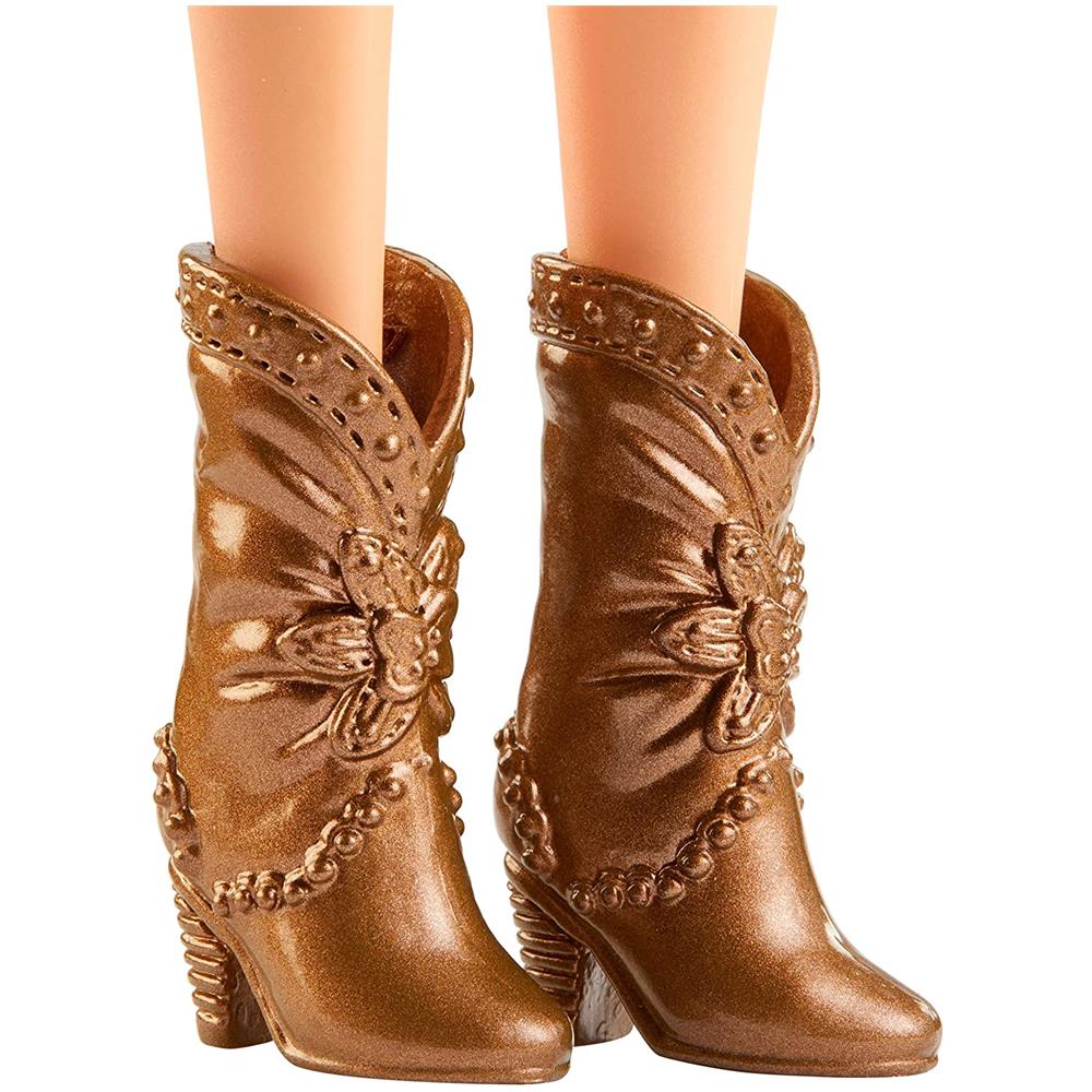 FXL52 Barbie - Fashionistas: Vestito con Fantasia a Fiori e Stivali - Foto 7