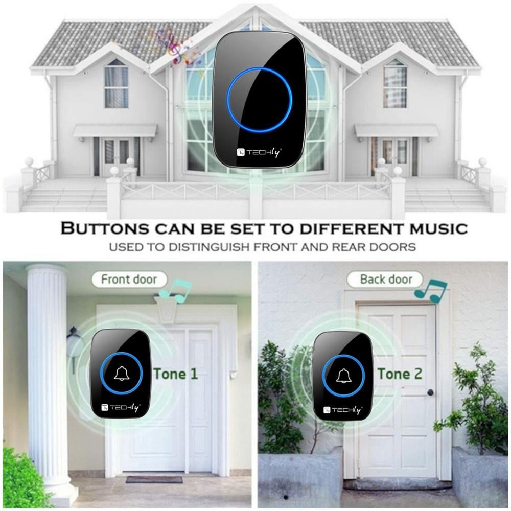 Kit Campanello Wireless Fino A 300m Con Telecomando - Foto 2