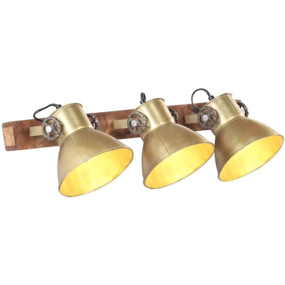 Lampada da Parete Stile Industriale Ottone 65x25 cm E27 - Foto 1