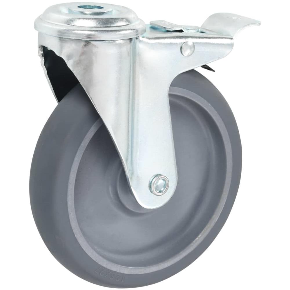 Ruote Girevoli con Foro per Bullone 24 pz 125 mm - Foto 2