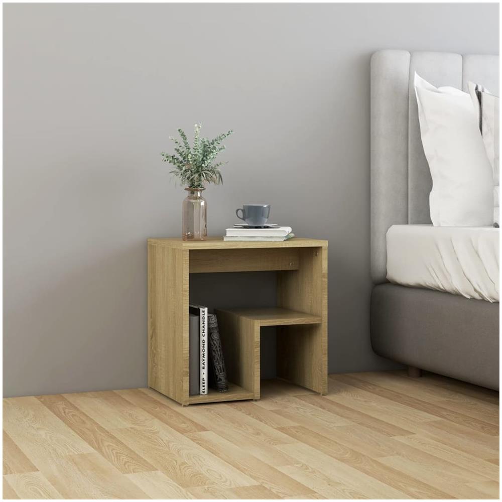 Comodini 2 pz Rovere Sonoma 40x30x40 cm in Legno Multistrato - Foto 3