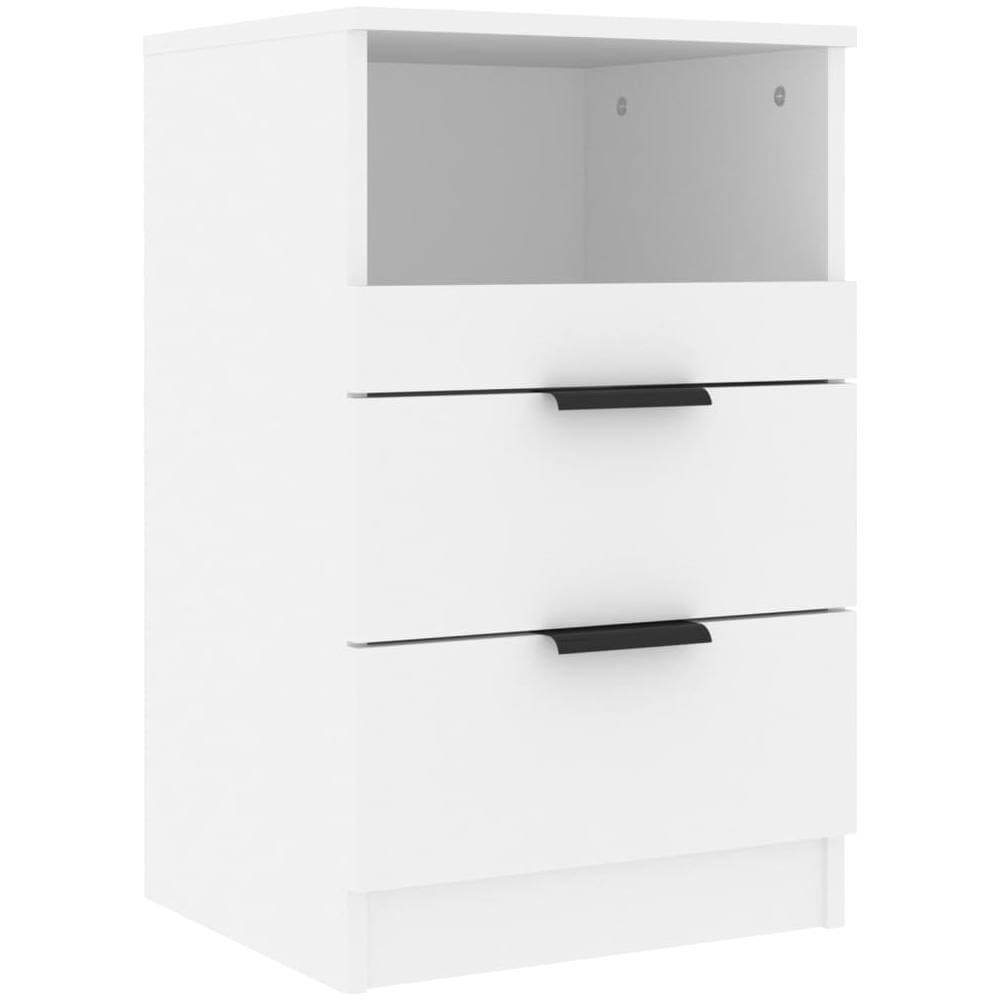 Comodino A Muro Bianco In Legno Multistrato - Foto 1