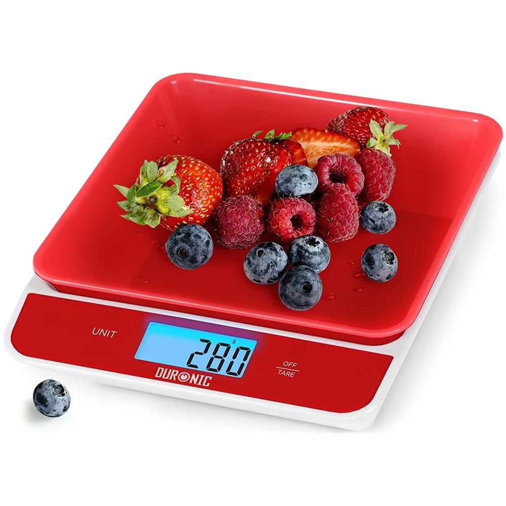 Ks100 Rd Bilancia Da Cucina | Bilancia Ad Alta Precisione Con Display Digitale Retroilluminato | Portata 1g / 5 Kg | Bilancia Con Ciotola Integrata Rosa Da 1,2l | Funzione Tara | Ideale Per Cucina E Pasticceria - Foto 1