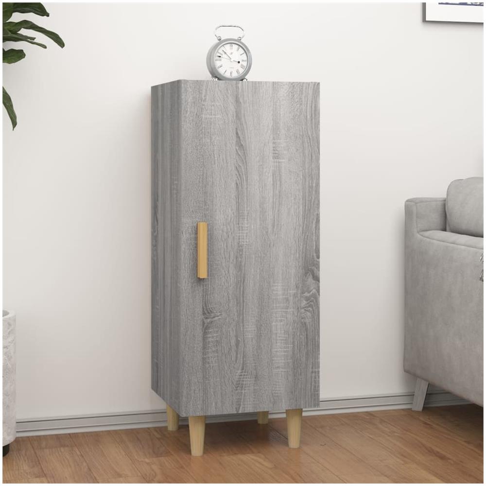 Credenza Grigio Sonoma 34,5x34x90 Cm In Legno Multistrato - Foto 1