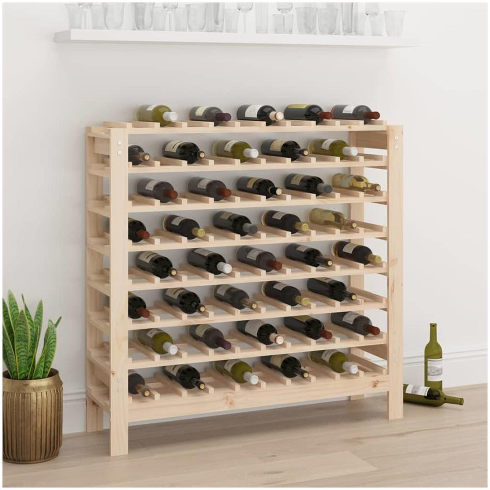 Portavini 109,5x30x107,5 Cm In Legno Massello Di Pino - Foto 1