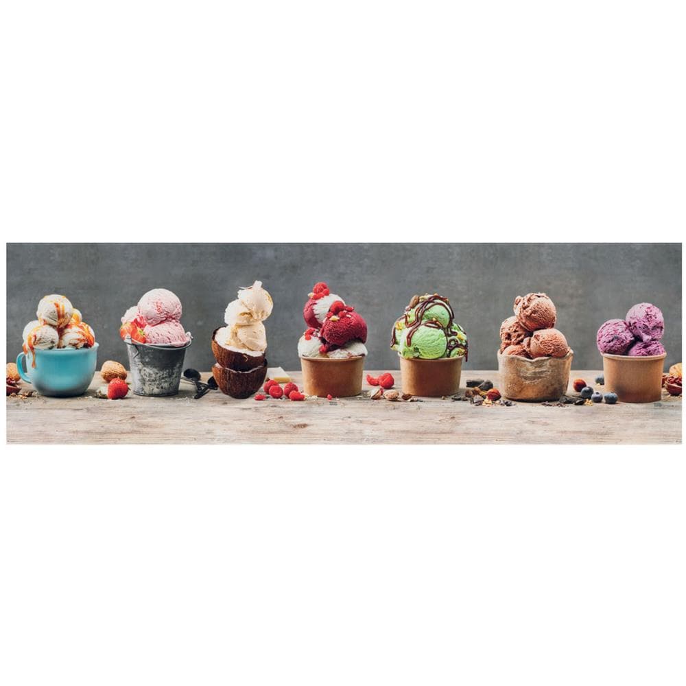 Tappeto Passatoia Cucina Antiscivolo Stampa Digitale Sprinty Varie Fantasie 52x320 Gelati - Foto 1