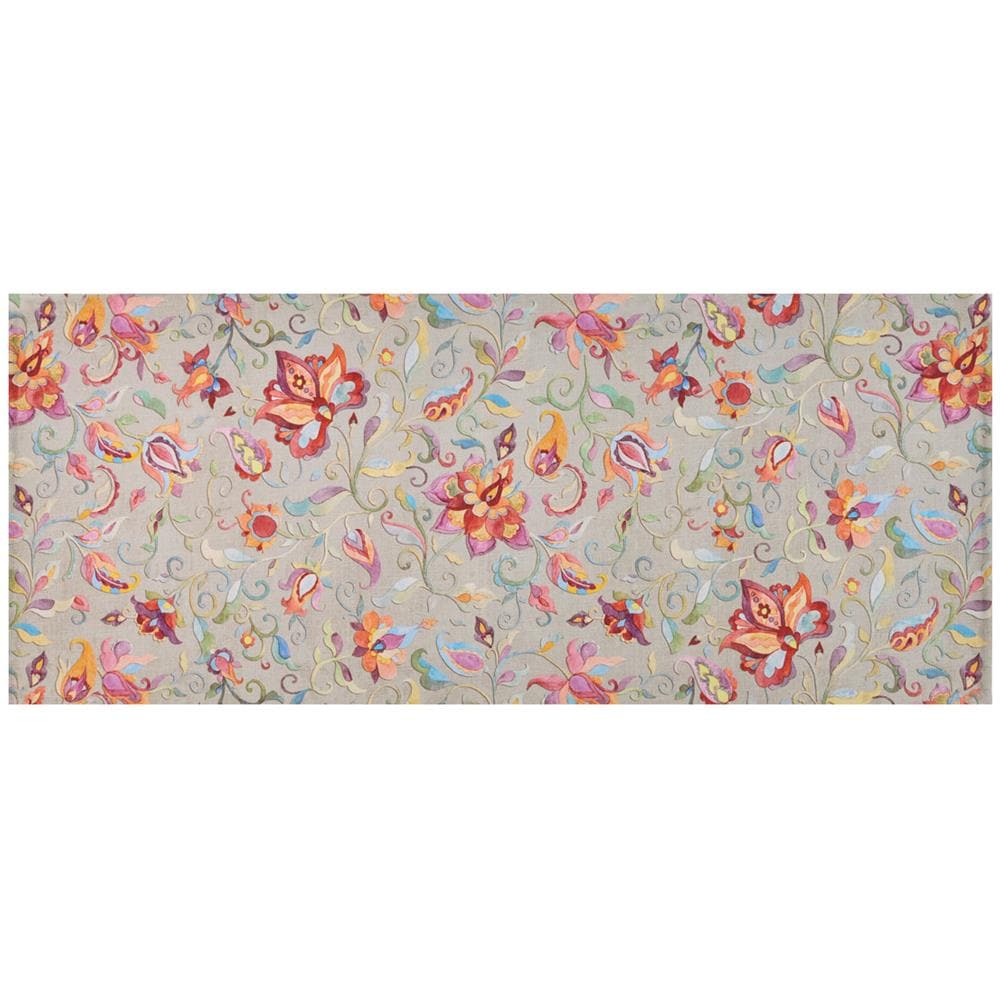Tappeto Cucina Antiscivolo Stampa Digitale Emozioni Fantasia Paisley By Suardi 58x115 Paisley - Foto 1
