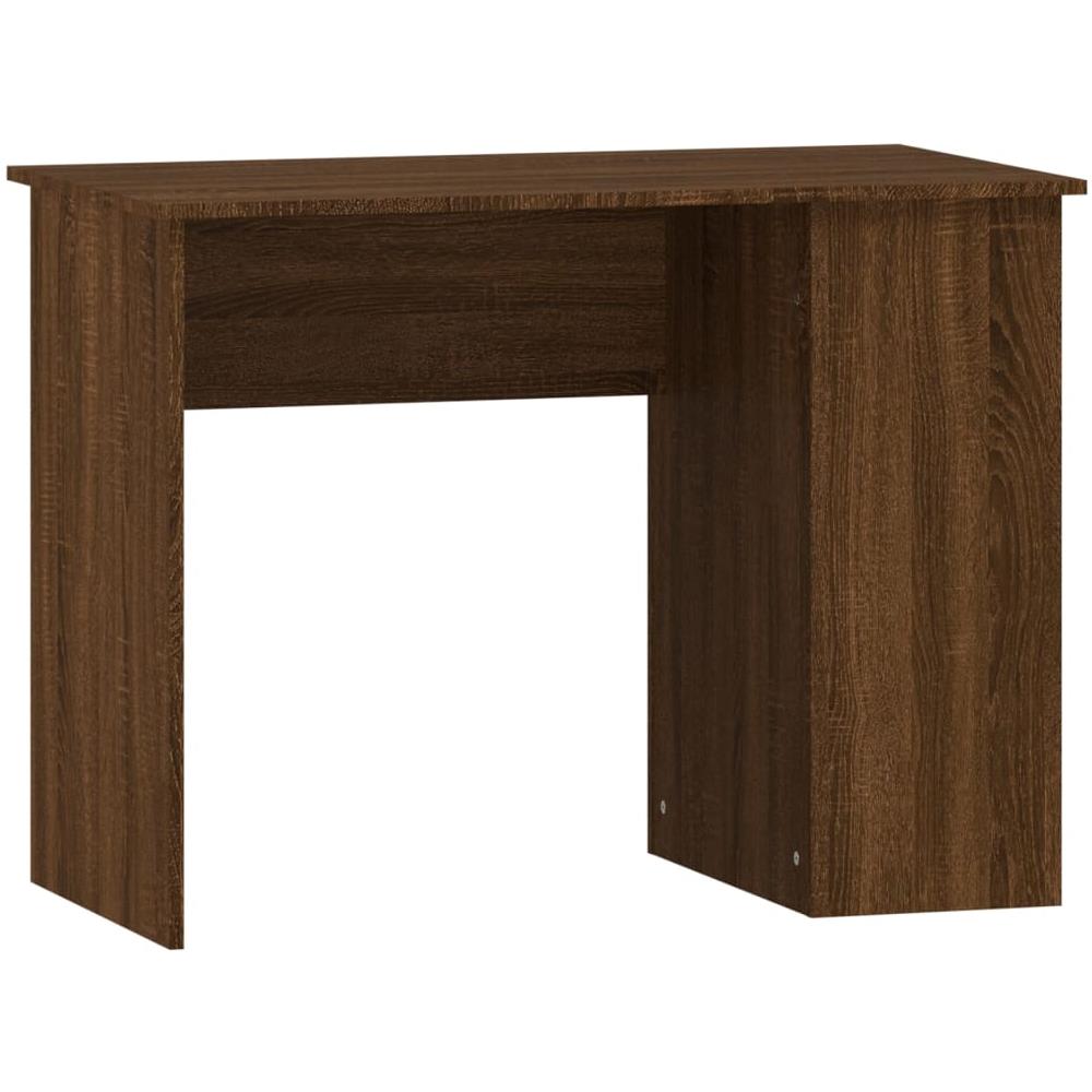 Scrivania Rovere Marrone 100x55x75 Cm In Legno Multistrato - Foto 2