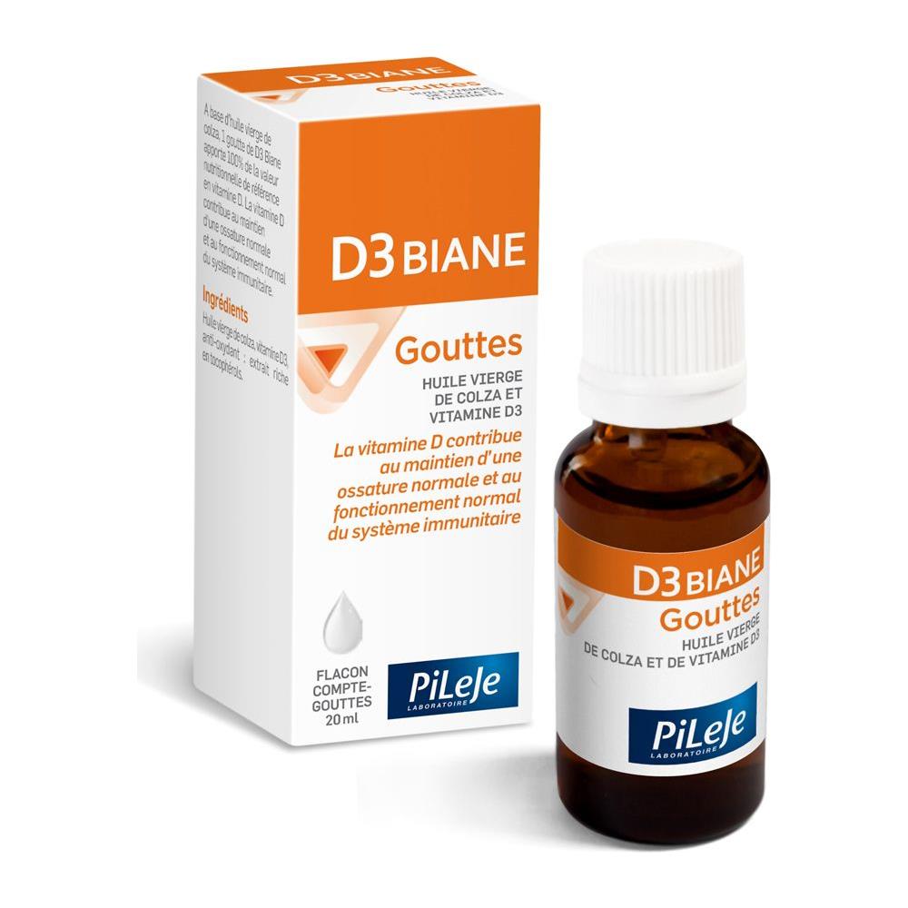Vitamina D3 Gouttes 20ml D3 Biane - Foto 1