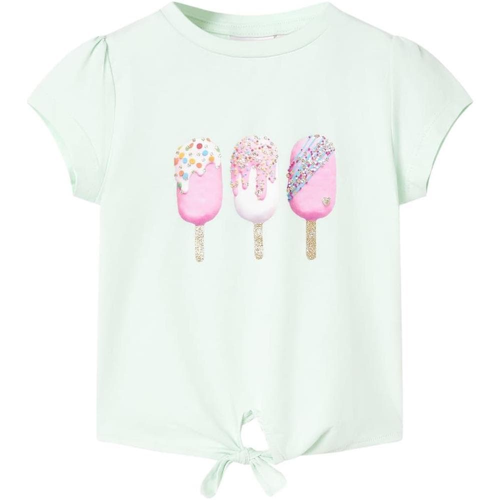 Maglietta da Bambina Menta Chiaro 104 - Foto 1