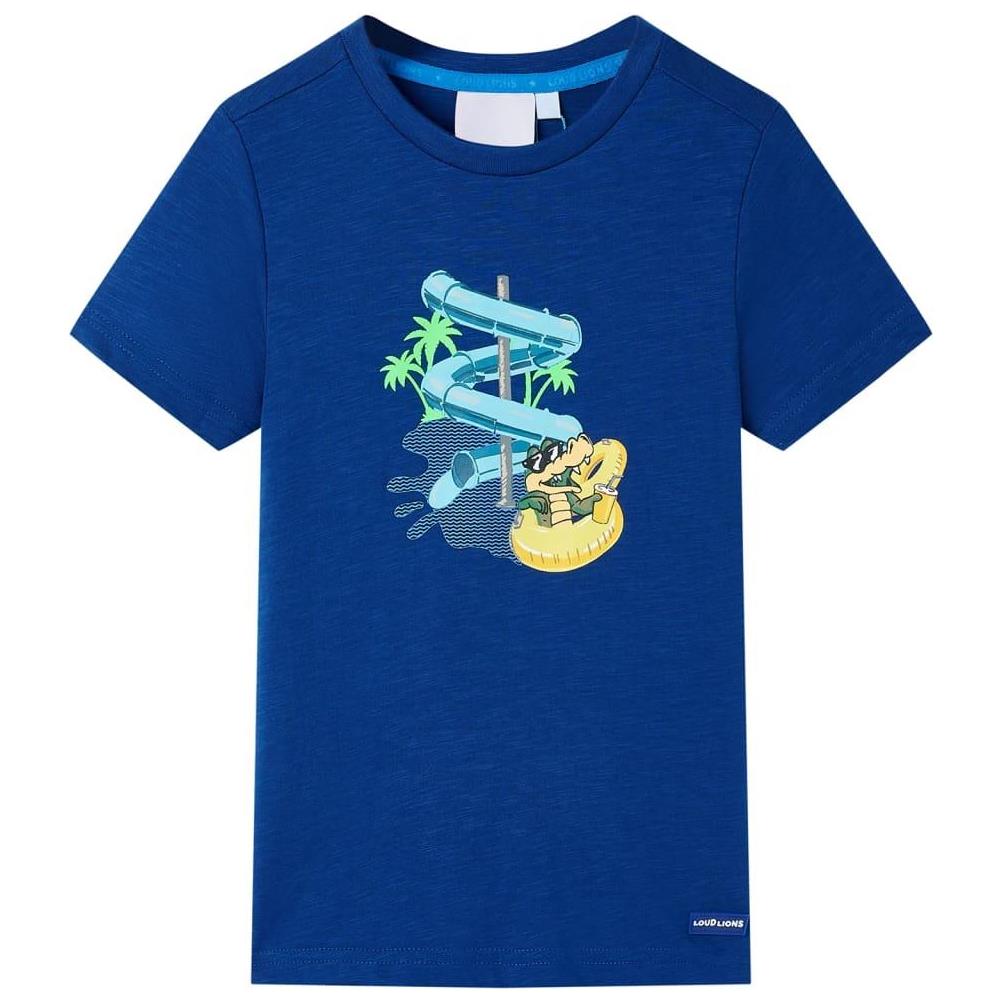 Maglietta da Bambino Blu Scuro 140 - Foto 1