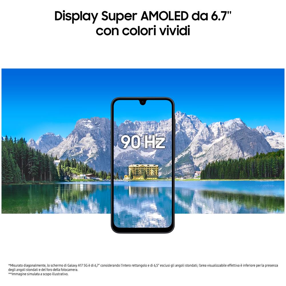 Galaxy A17 5G 256GB 8GB Ram Display sAMOLED 6.7" Main Camera 50MP USB Type-C Dual nanoSim ibrida Android 15 Exynos 1330 5000 mAh Gray - Foto 9