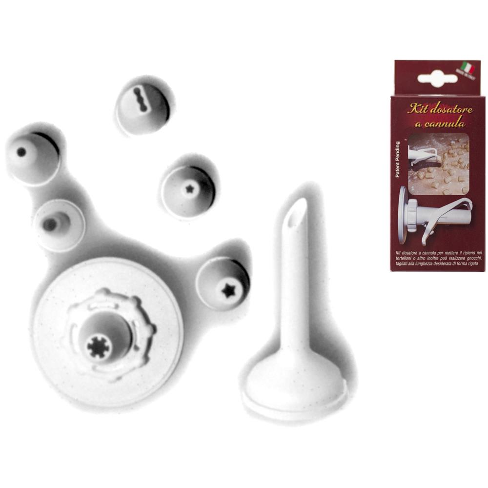Kit Pasticceria 7 Pz per Torchietto Composto Da 7 Ugelli Di Forme Diverse per Decorare I Dolci Pië Bocca e Ghiera Di Serraggio Al Torchietto - Foto 1