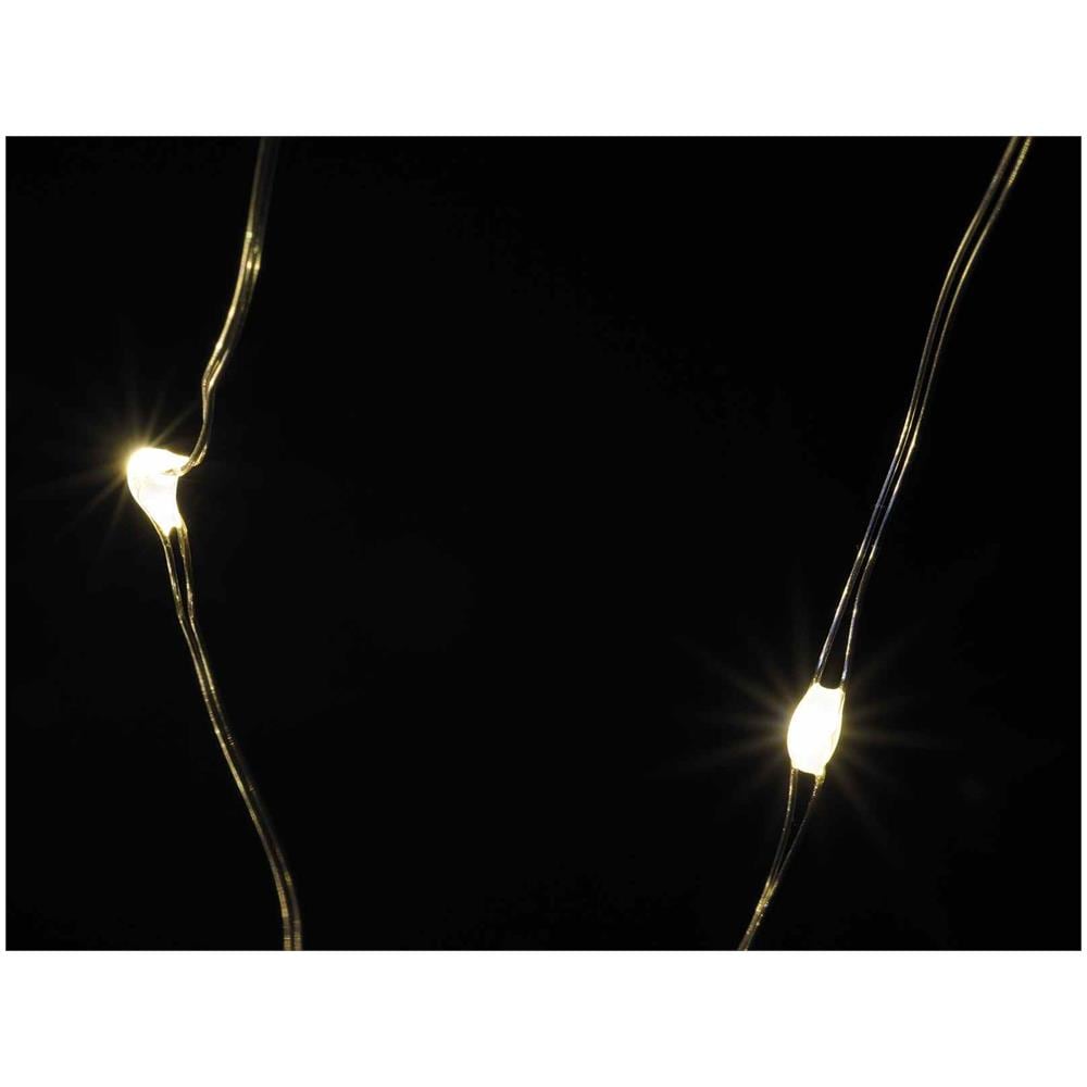 Cascata Di Luci Natalizie Con 180 Led Colore Bianco Caldo - Foto 2