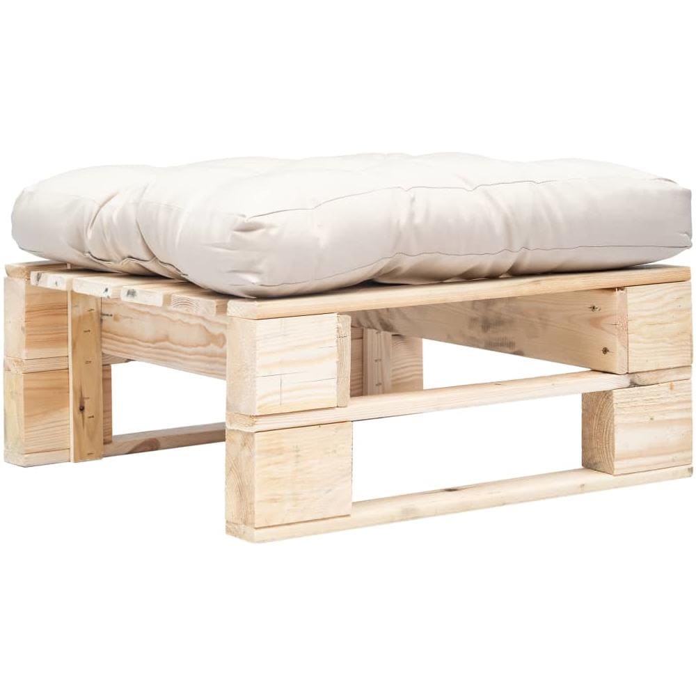 Divano Da Giardino A Pallet E Cuscino Sabbia In Legno Naturale - Foto 1