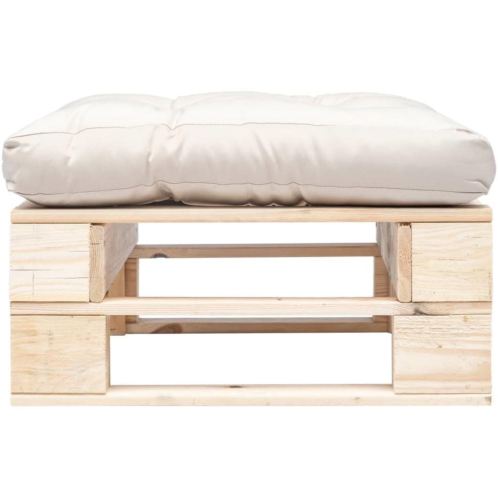 Divano Da Giardino A Pallet E Cuscino Sabbia In Legno Naturale - Foto 2