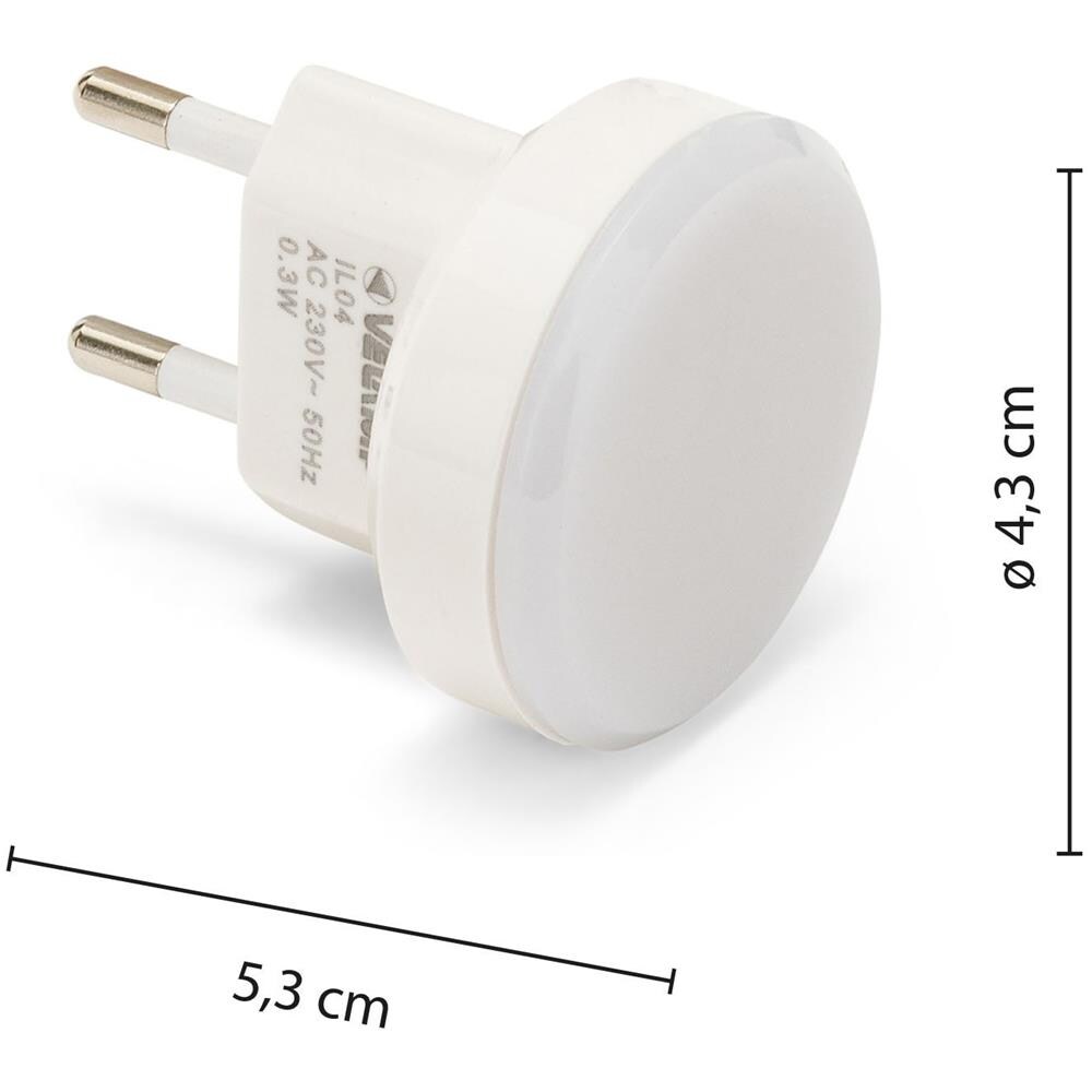 Punto Luce Tondo Per Cameretta Bambini Luce Gialla Moon - Foto 2