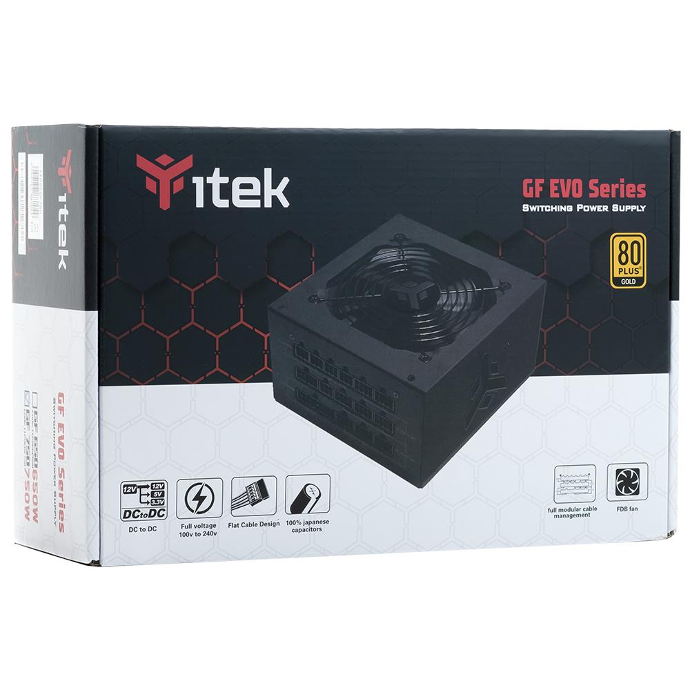 Alimentatore PC ITPSEGF750 80 PLUS Oro ATX 24 Pin Modulare Colore Nero - Foto 7