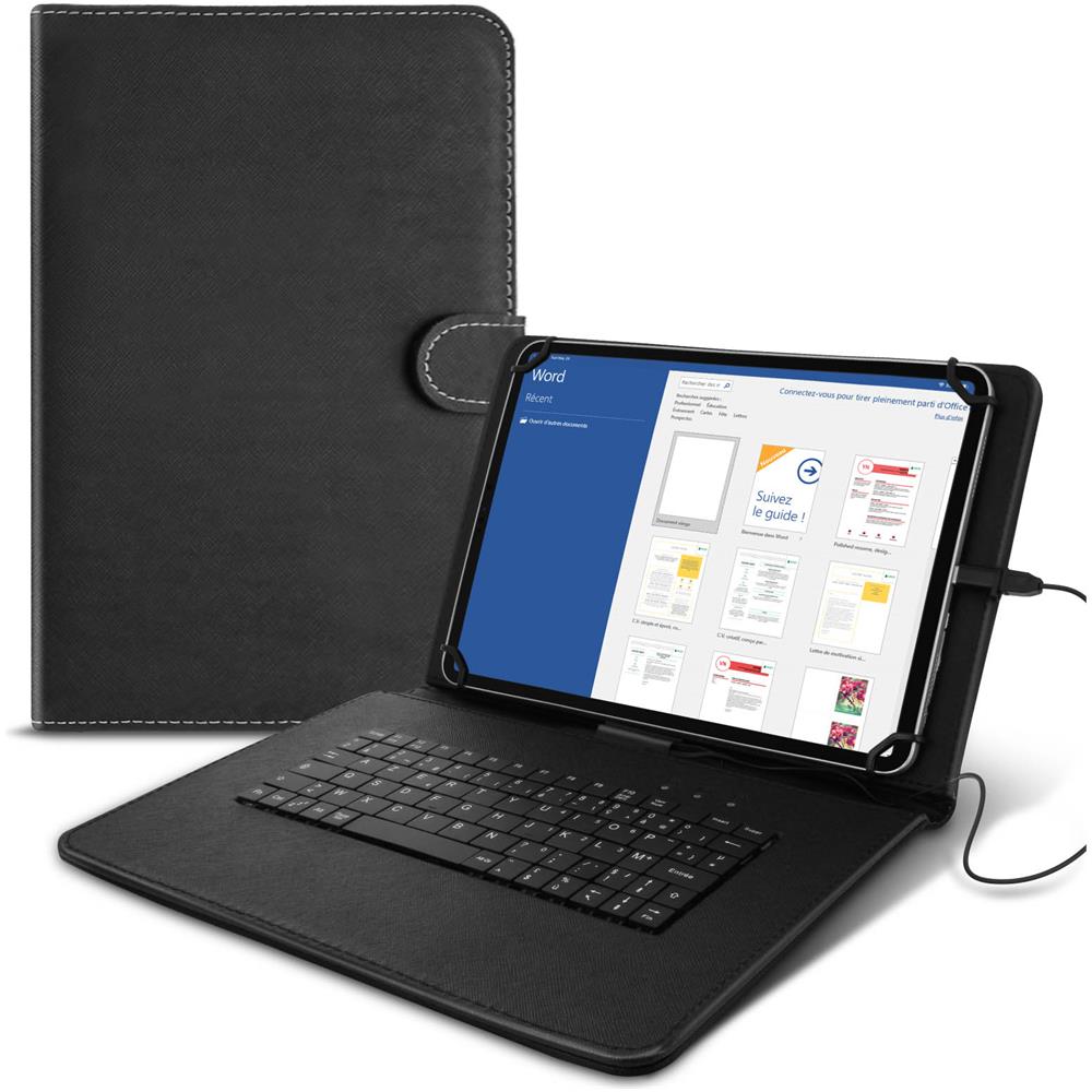 Custodia Per Tablet 10 Pollici Funzione Supporto E Tastiera Usb-c Azerty Nera - Foto 5