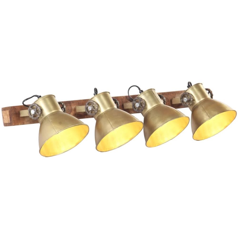 Lampada da Parete Stile Industriale Ottone 90x25 cm E27 - Foto 1