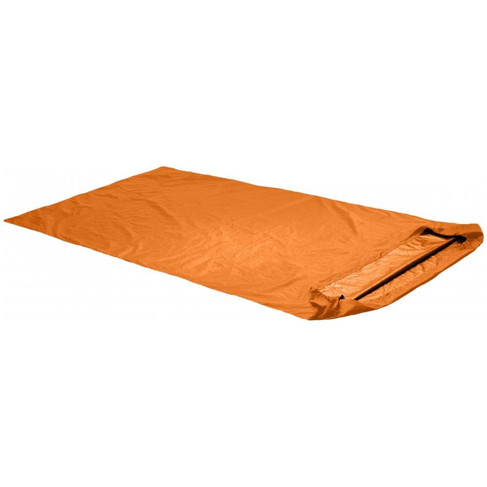 Bivy Double Adulto Rectangular sleeping bag Poliuretano Blu, Arancione - Foto 1