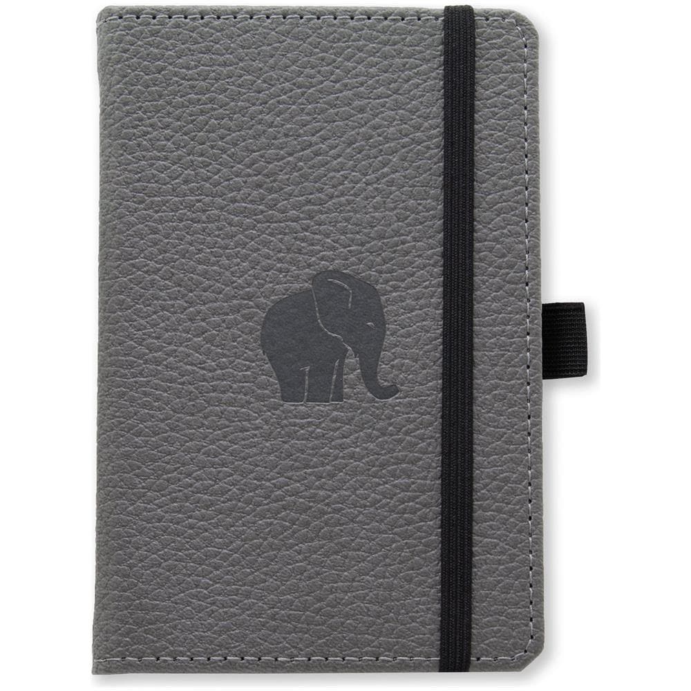 Dingbats* Wildlife Taccuino A6 - Grey Elephant Puntinato - Diario A Carta D'avorio 100g /m² - Quaderno Di Schizzi A Copertura Rigida, Chiusura Elastica E Segnalibri - Foto 8