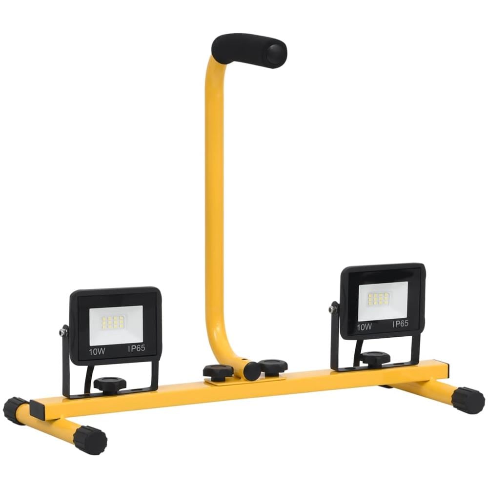 Faretto A Led Con Maniglia 2x10 W Bianco Caldo - Foto 3