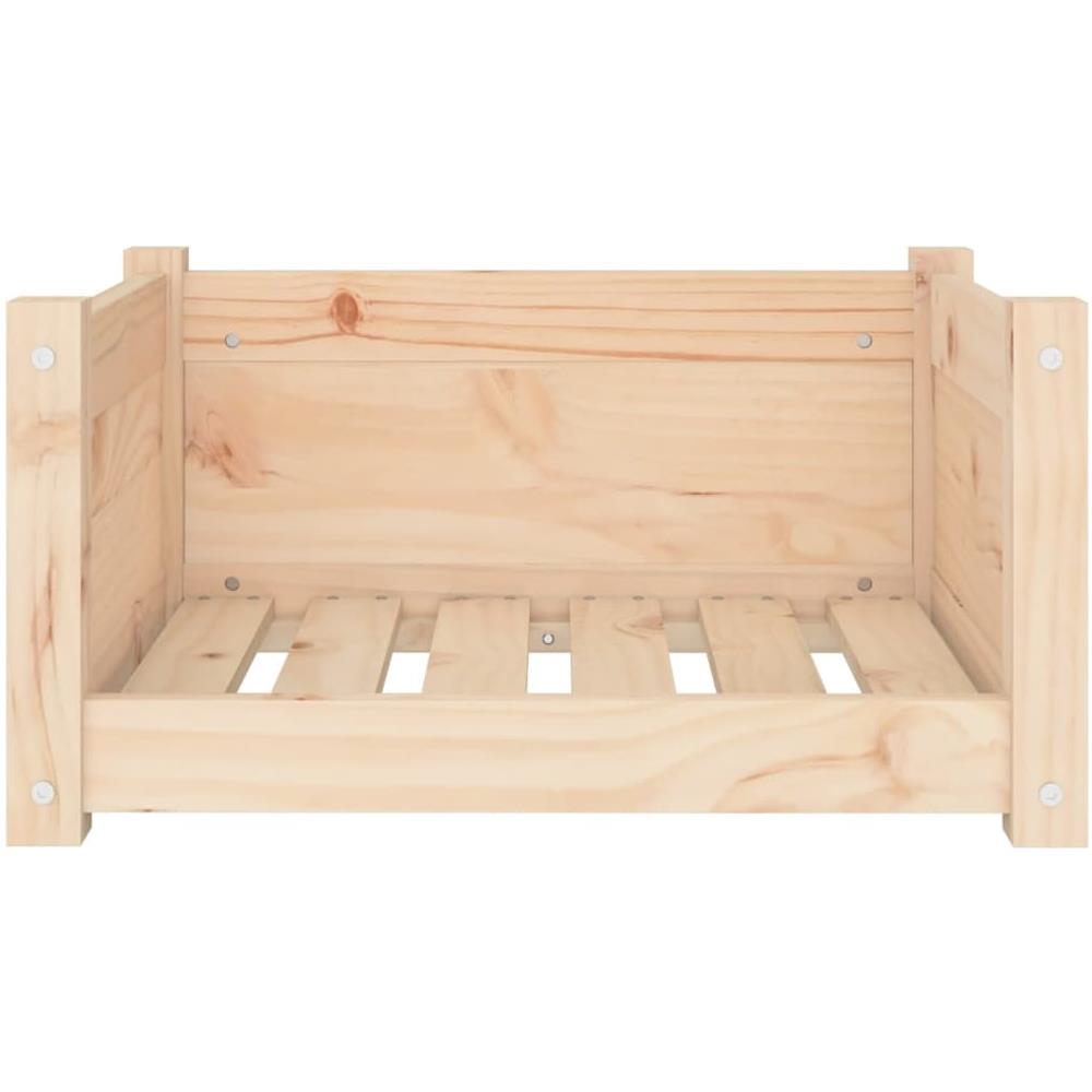 Cuccia Per Cani 55,5x45,5x28 Cm In Legno Massello Di Pino - Foto 2