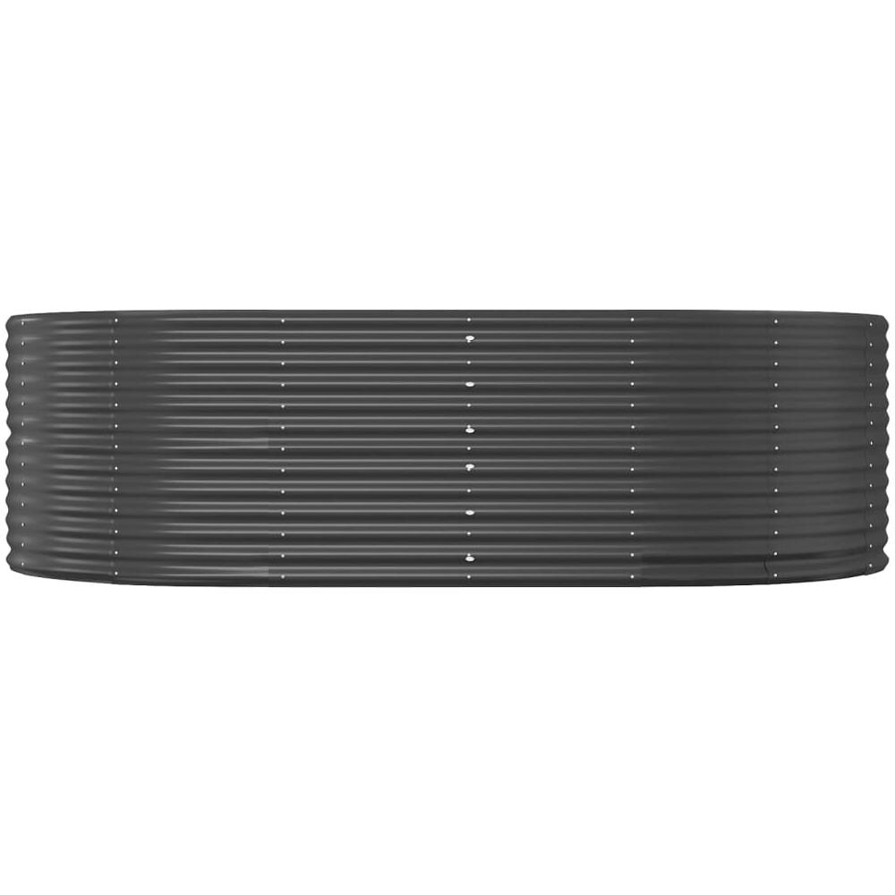 Letto Giardino Acciaio Vernice a Polvere 212x140x68cm Antracite - Foto 2