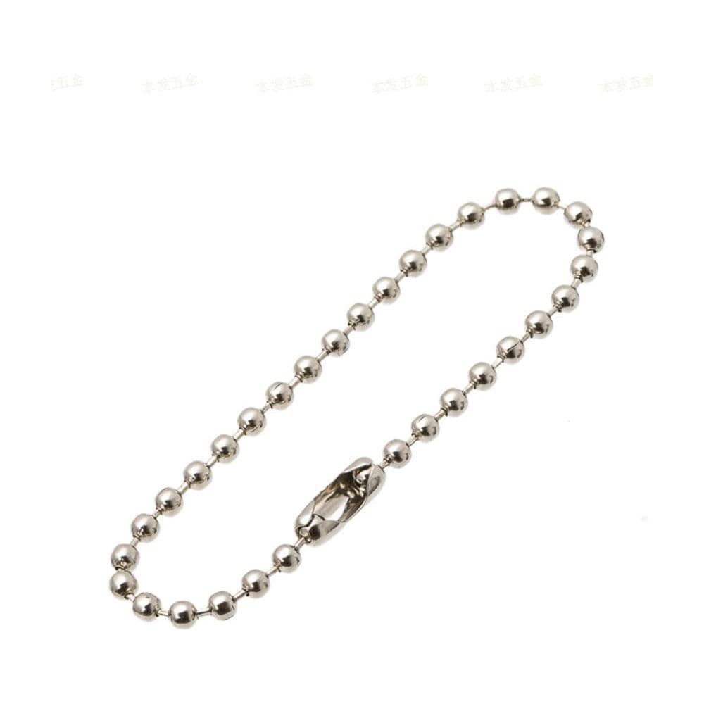 Catena A Sfere Con Lucchetto, Confezione Da 10 Silver 12 Cm - Foto 1