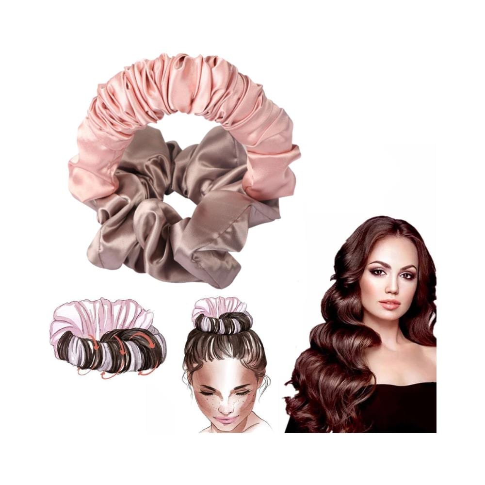 Cerchietto Per Capelli Per Arricciare I Capelli Rosa /castano - Foto 8