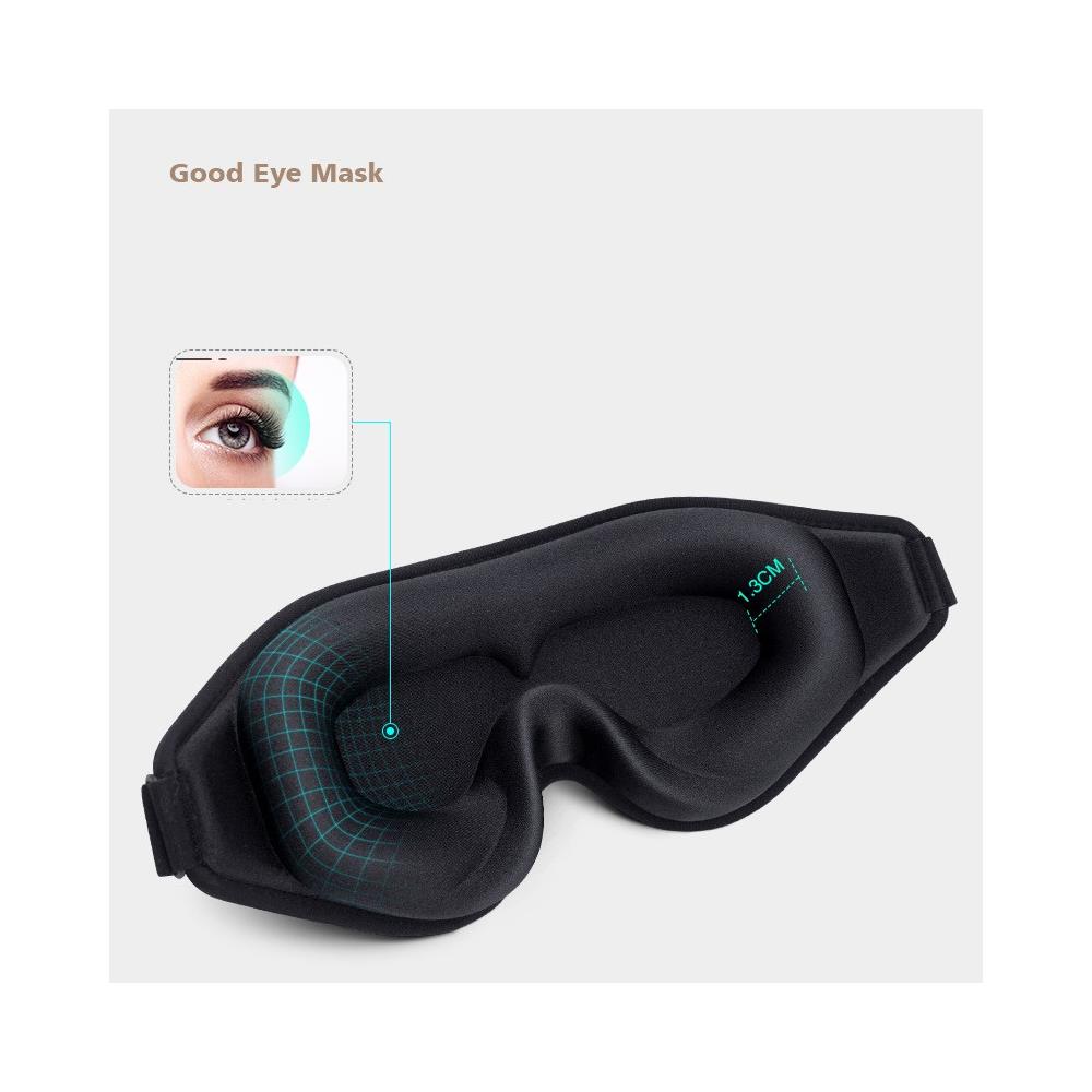 Maschera Per Gli Occhi Con Maschera Per Il Sonno 3d Per Il Pisolino Yoga Da Viaggio In Volo - Foto 2