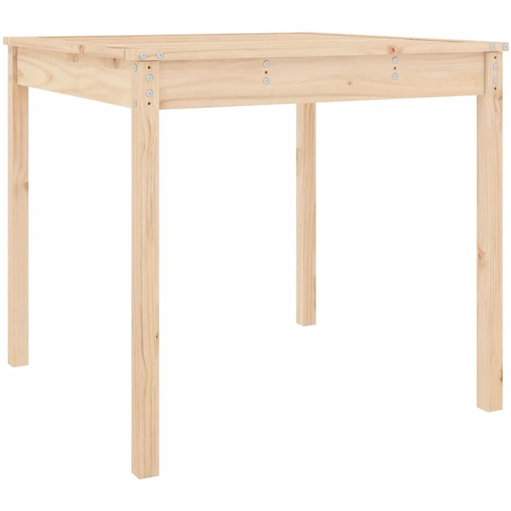 Tavolo Da Giardino 82,5x82,5x76 Cm In Legno Massello Di Pino - Foto 1