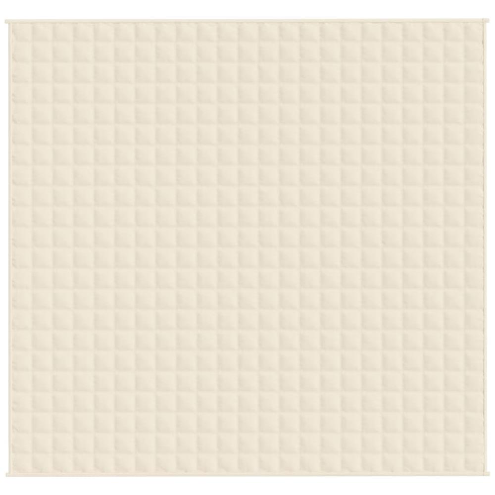 Coperta Ponderata Crema Chiaro 220x235 cm 11 kg Tessuto - Foto 3
