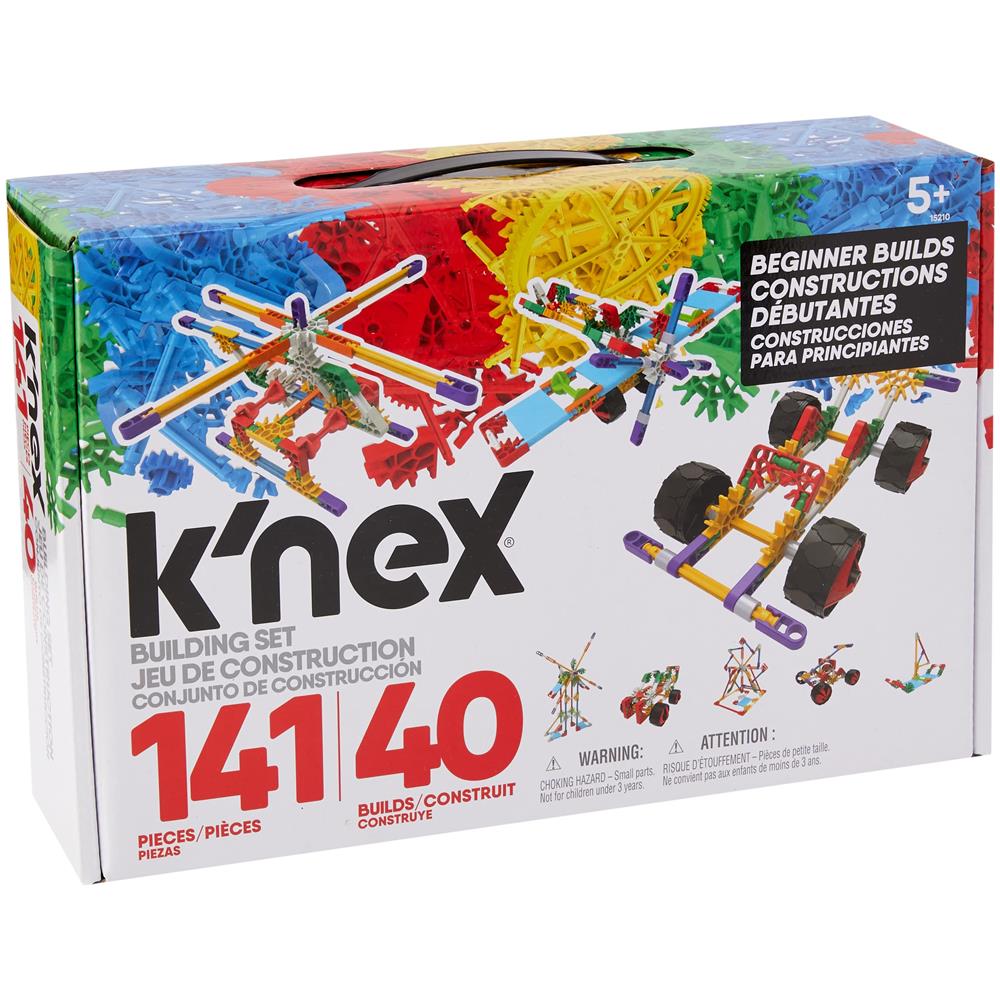 Set Di Modellismo Knex Beginner 40 - 141 Parti - Dai 5 Anni In Su - Giocattolo Da Costruzione Creativo, Multiplo, 141 Parti E Pezzi Knex, Include Libretto Di Istruzioni - Foto 1